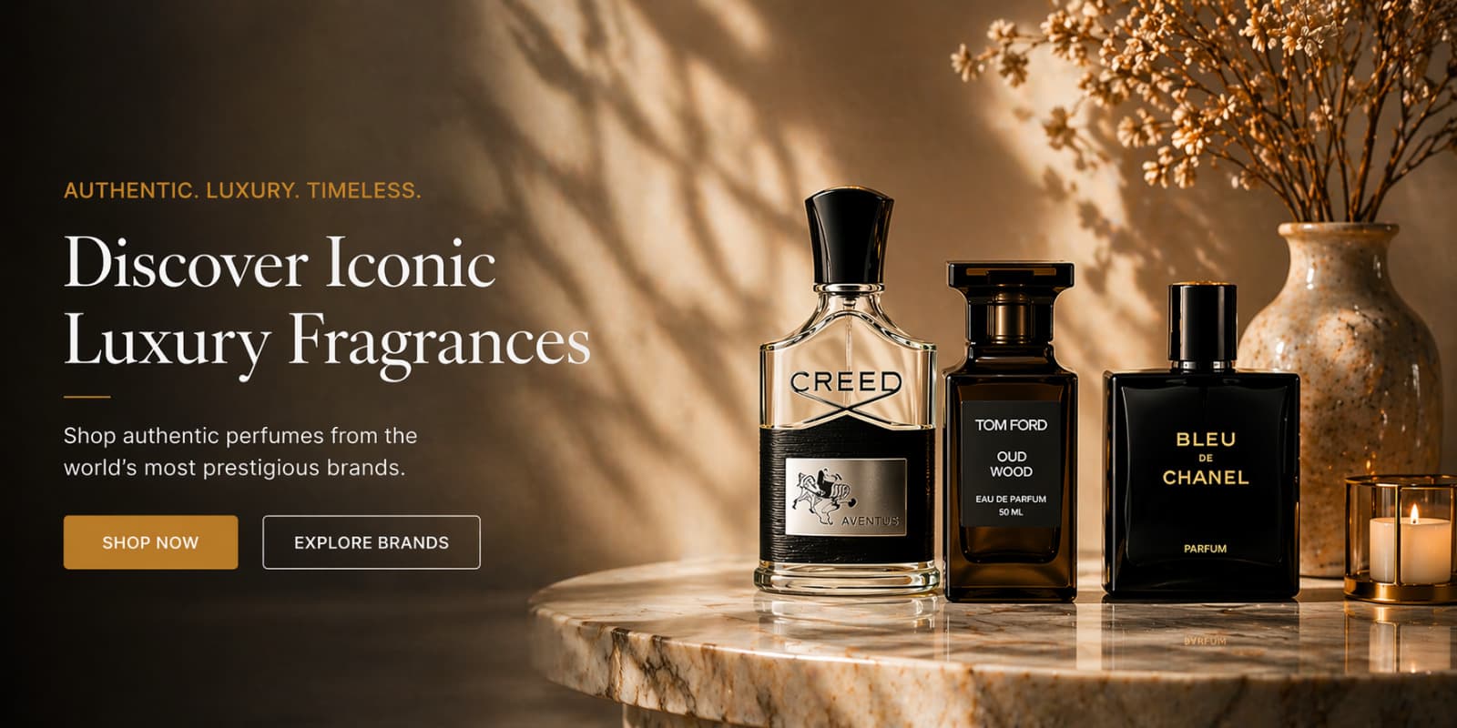 Discover iconic luxury fragrances